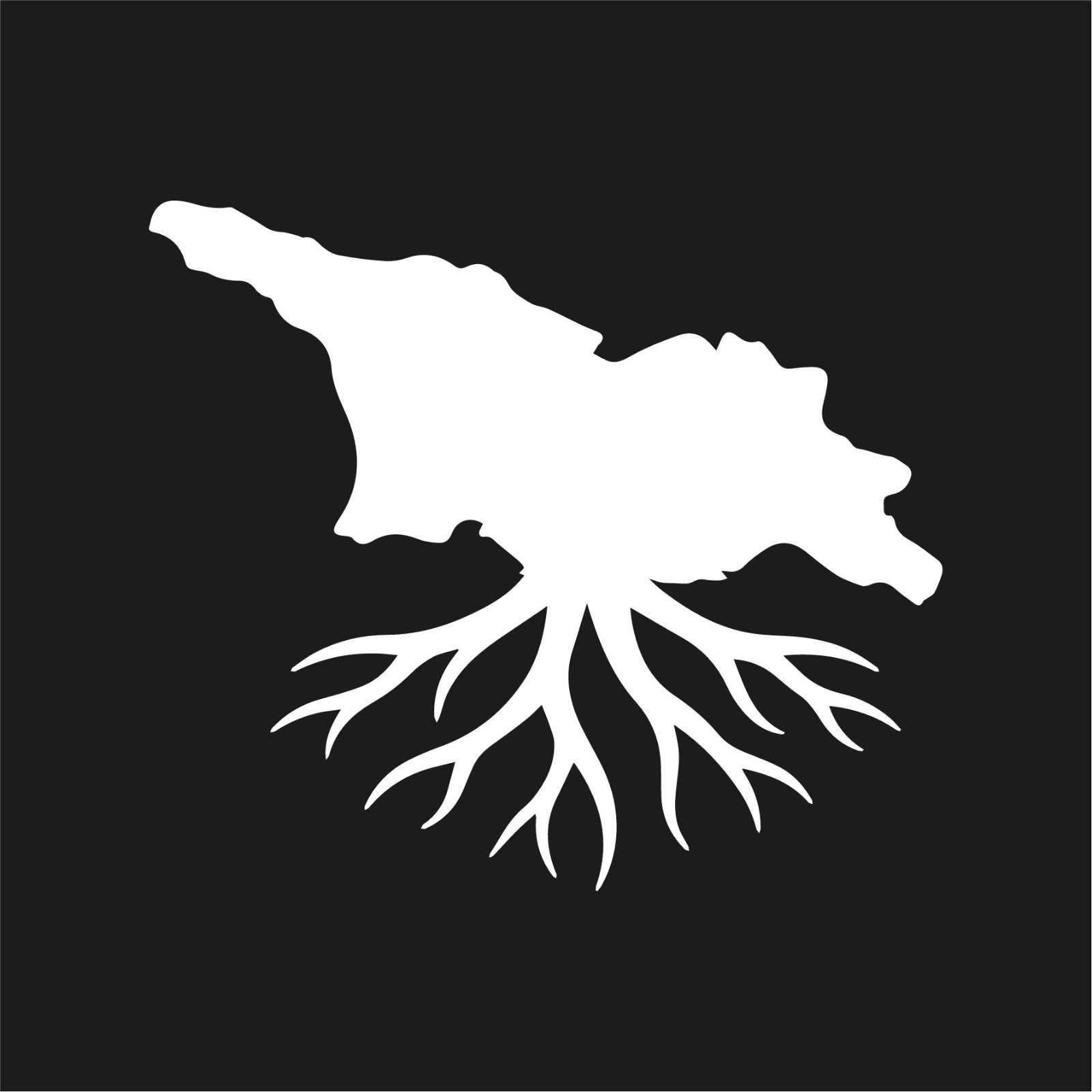 Georgian Roots Vinyl Decal Country Outline Georgia Heritage sticker