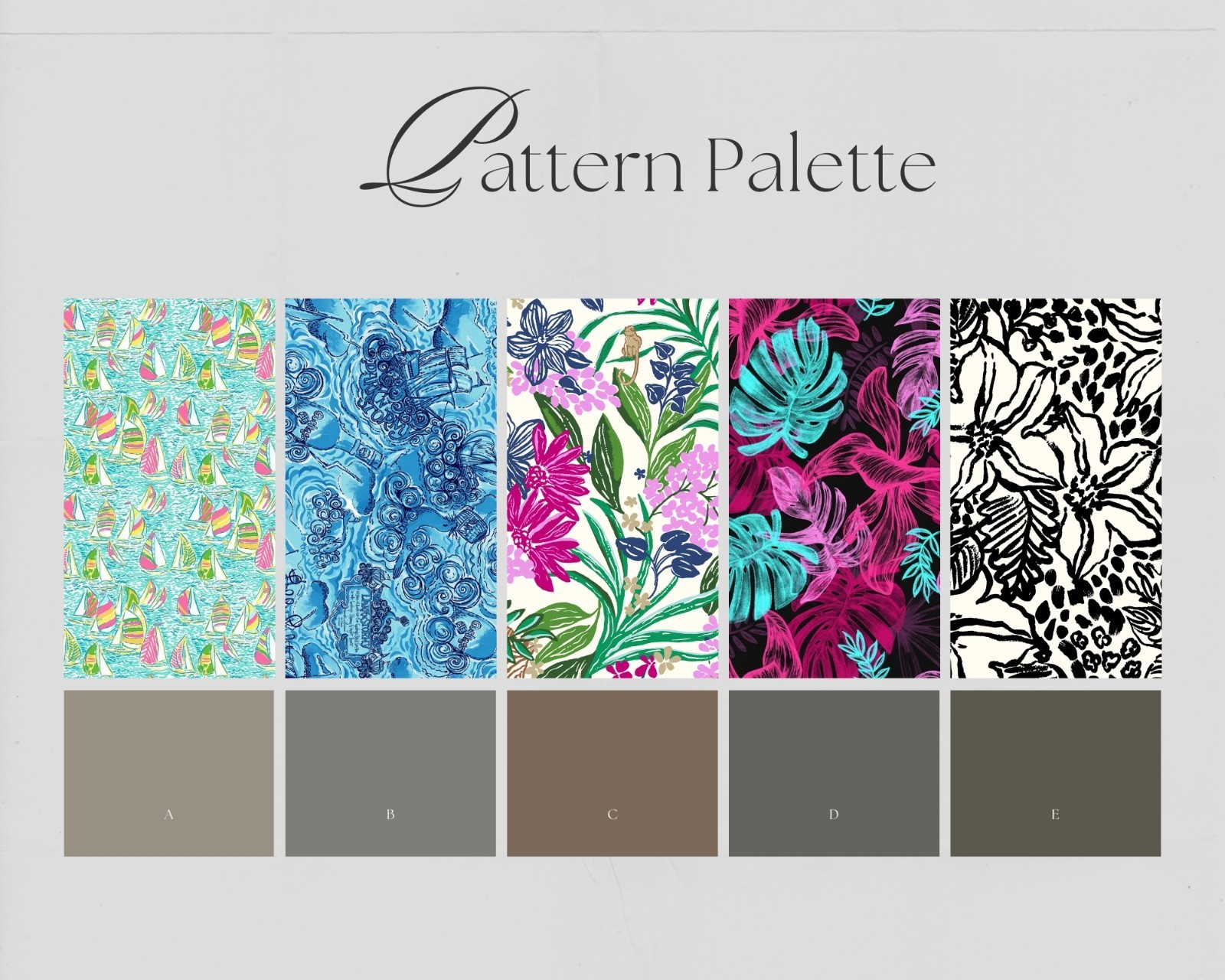 26 Lilly P Premium Vinyl Patterns & Iron on HTV, for Cricut cutting machines