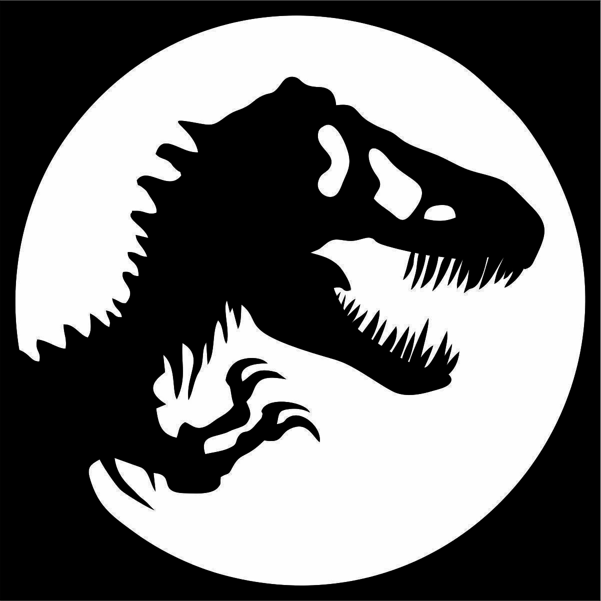 Jurassic World Decal / Sticker – Choose Color & Size – Dinosaur Park-