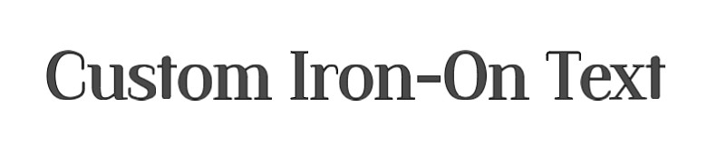 Customizable Heat Transfer Vinyl Iron-On Decal Name Text Design Logo Iron On