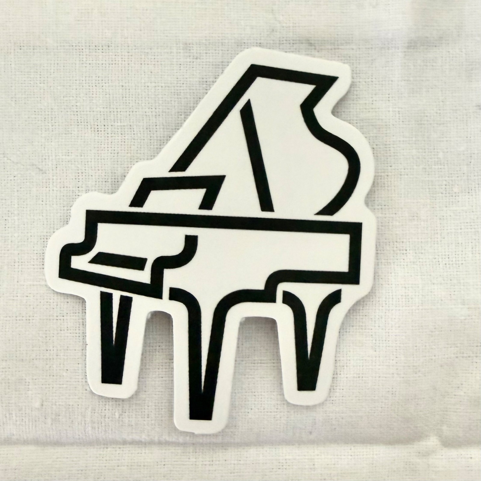 Grand Piano Music Sticker 2 inch Waterproof Vinyl Minimalist Decal No 66
