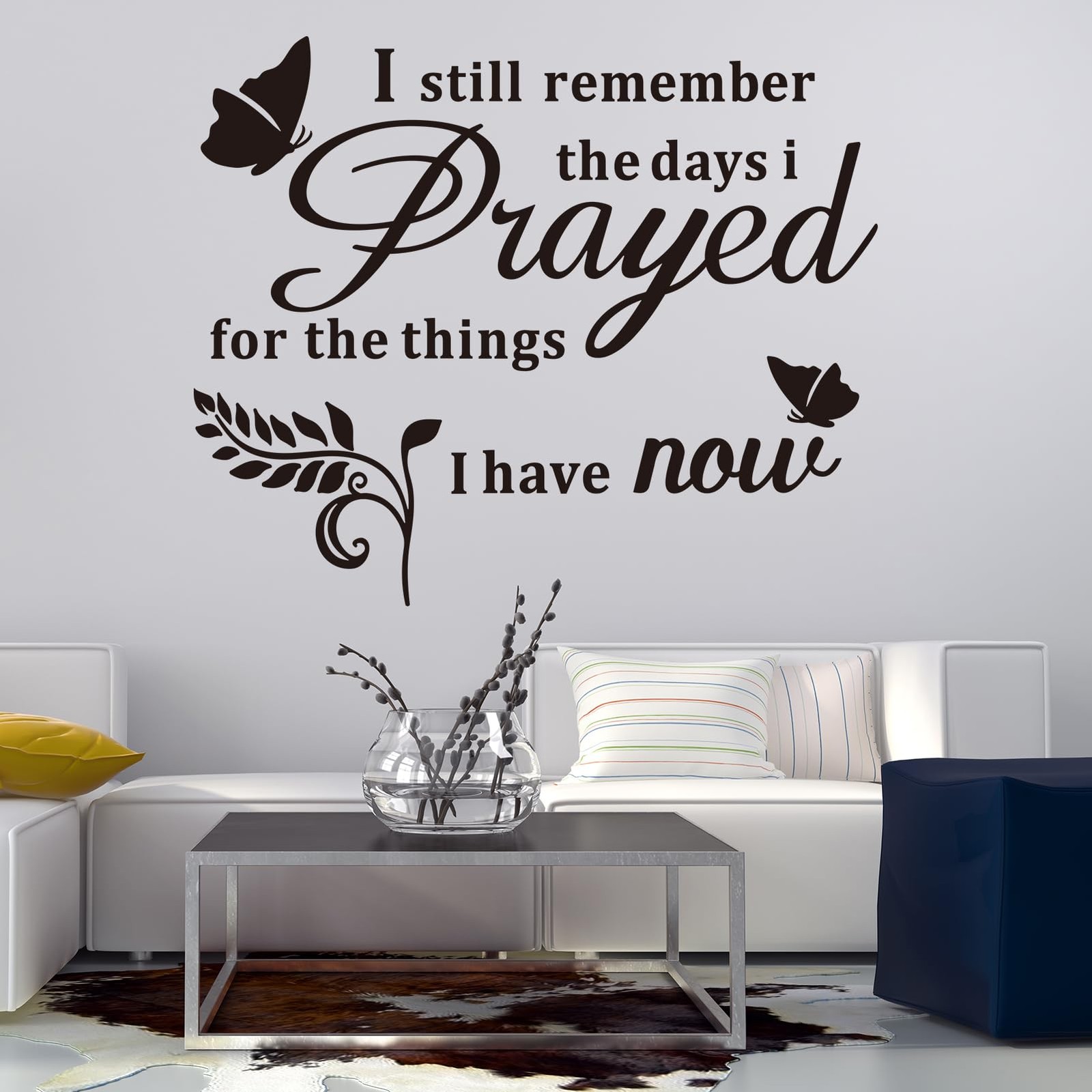Inspirational Home Quotes Wall Decals: Family Vinyl Art Wall Stickers for Liv…