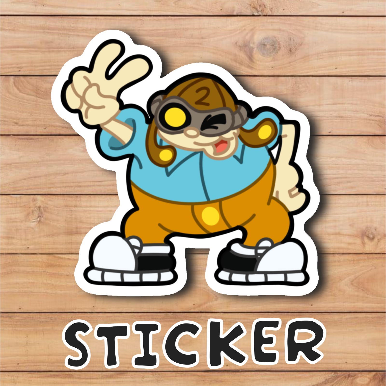 Cartoon Character Sticker Decal, Multicolor – Kids Teens Adults