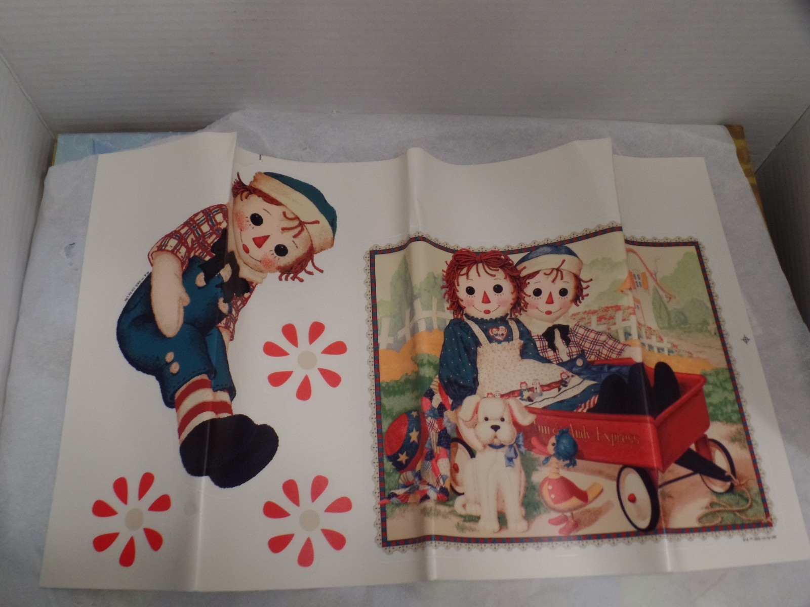 Raggedy Ann & Andy Nursery Wall Stickers Decals Decor 3 Sheets Ann Andy Dog