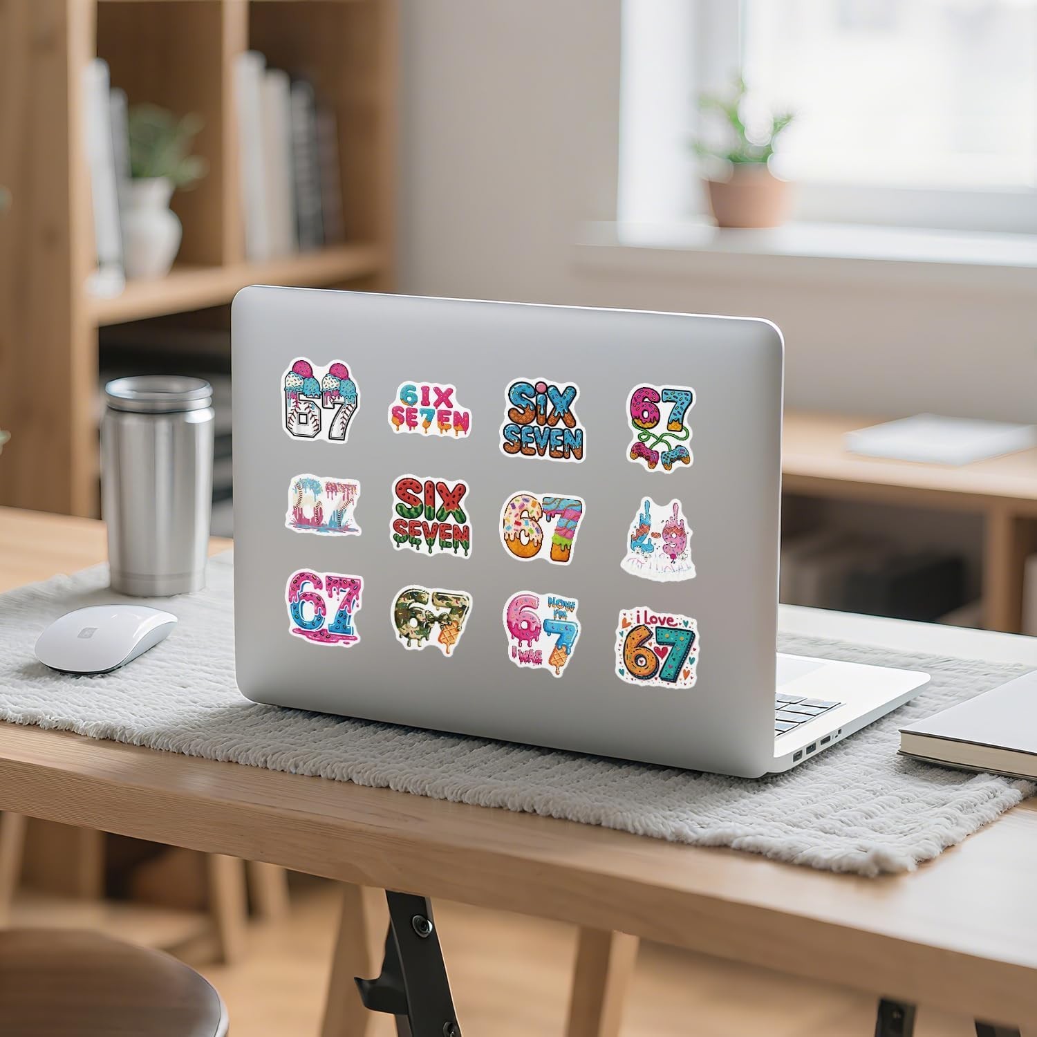3 Random 67 Six Seven Meme Vinyl Decal Stickers Hands Laptop Waterbottle Pack