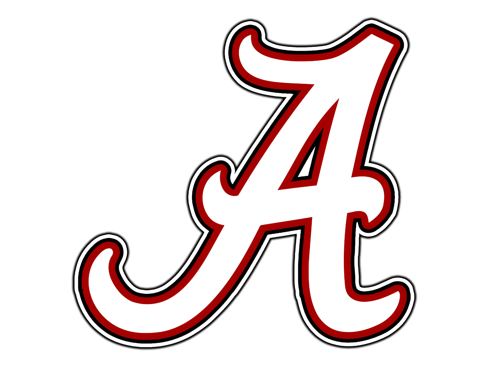 #237 Alabama Crimson Tide A Logo Waterproof Vinyl Sticker Decal Die-Cut