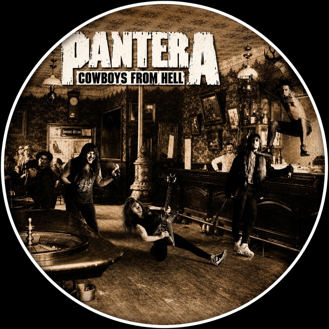 Pantera Cowboys From Hell Weather Resistant Vinyl Sticker Car Truck Laptop 08