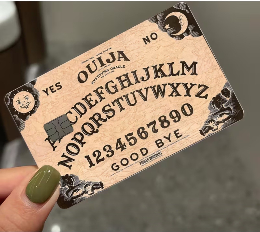 Ouiji Spirit Board Credit Card Skin Free Shipping US Seller