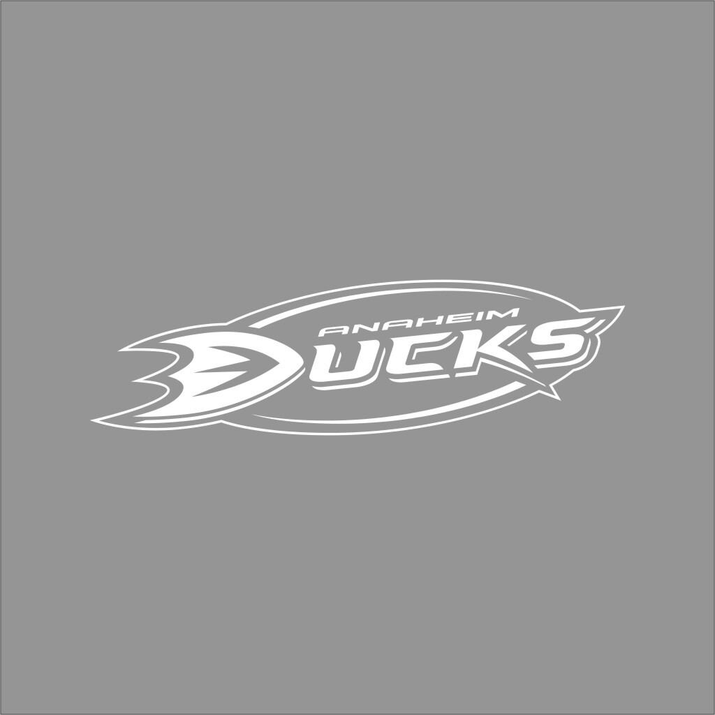 Anaheim Ducks #3 NHL Team Logo 1 Color Vinyl Decal Sticker Car Window Wall