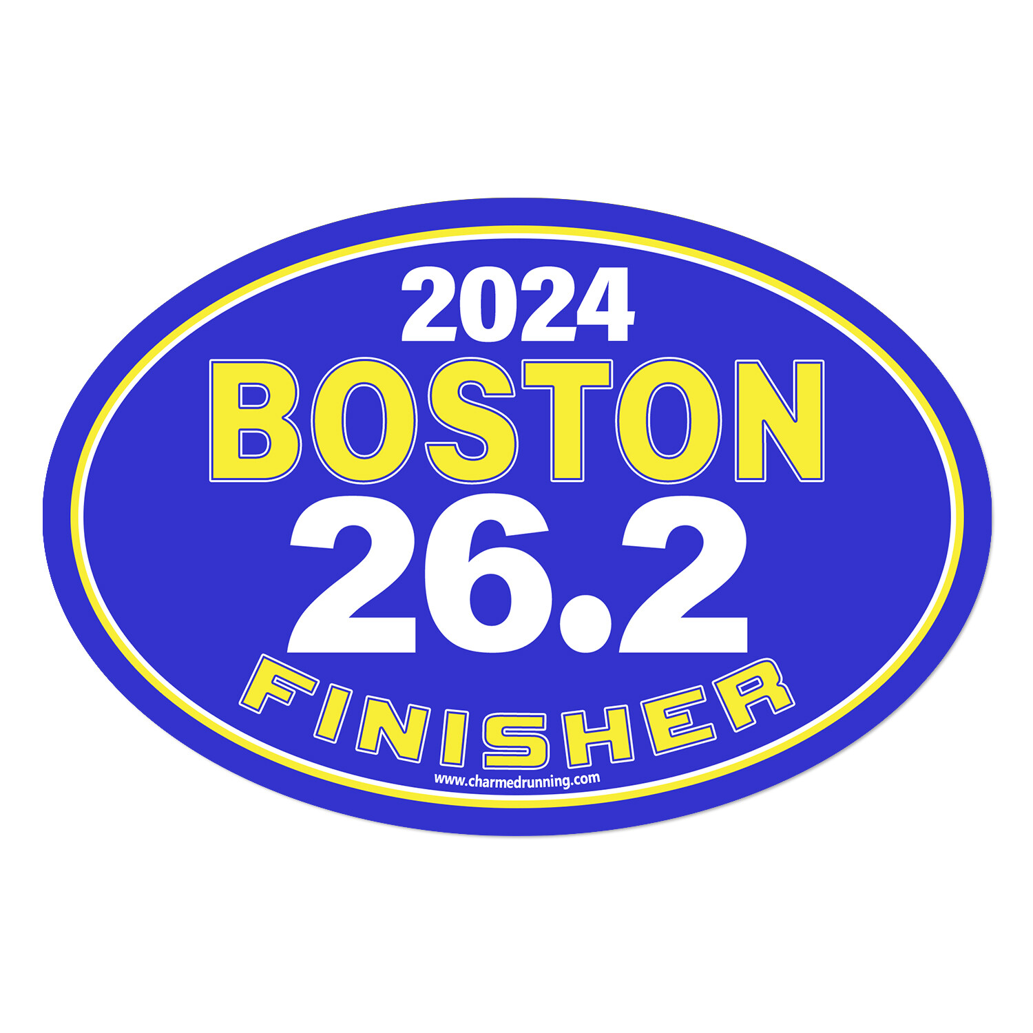 Boston Marathon 26.2 Finisher CUSTOM YEAR Removable Sticker Decal or Car Magnet