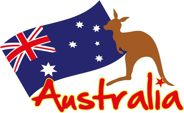 Australia Kangaroo Car Bumper Sticker Decal