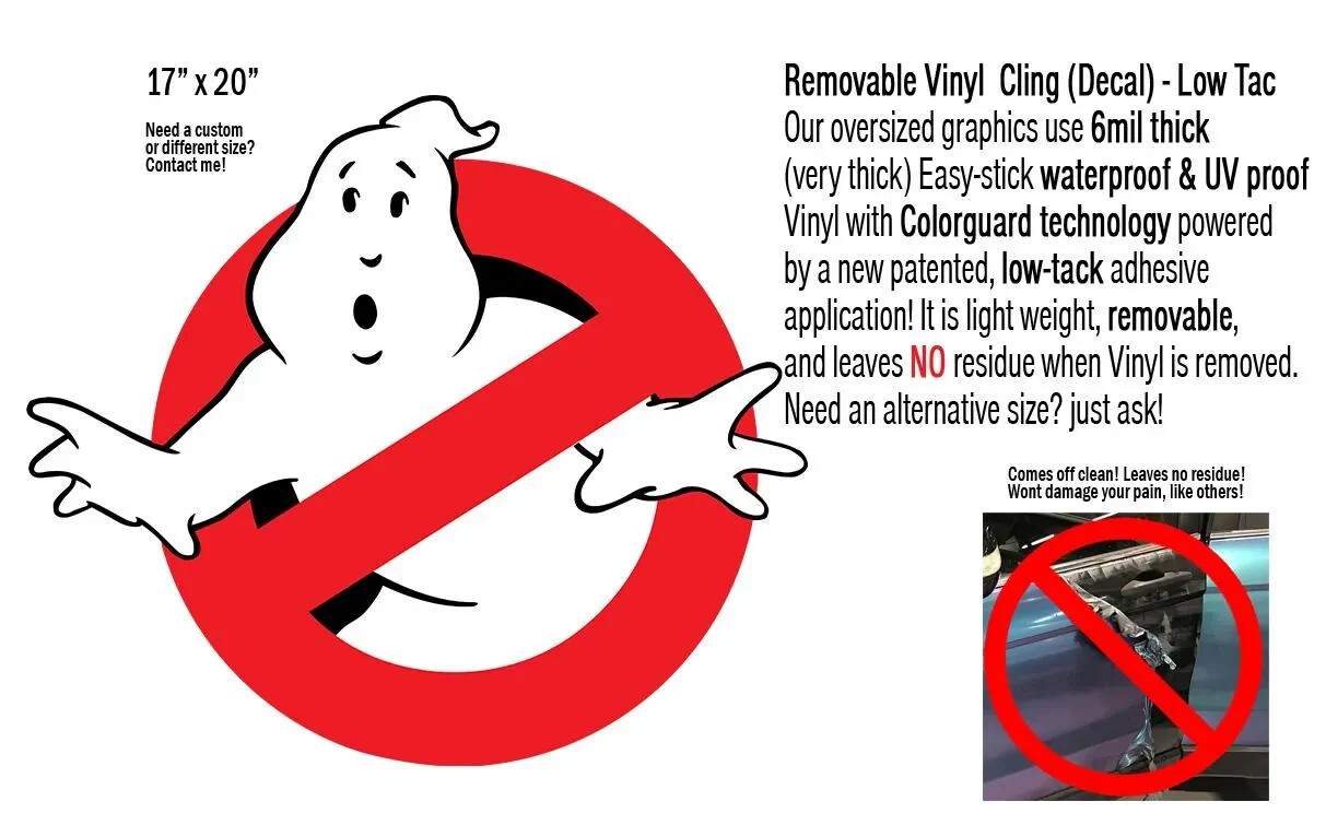 Ghostbusters Deluxe CLING Set! Complete 15-piece package!!