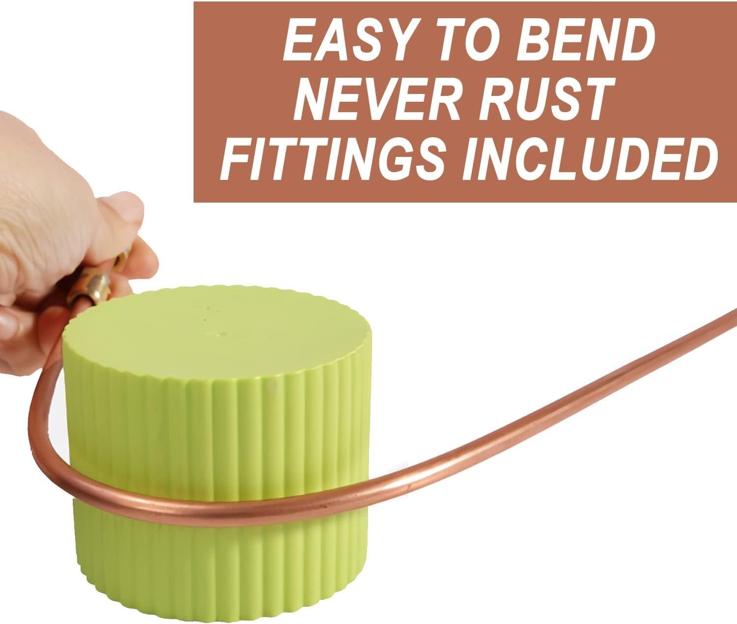 25 ft Copper-Nickel Brake Line Kit – 3/16 & 1/4 Tubing, Rust Proof, Easy Bend Fi