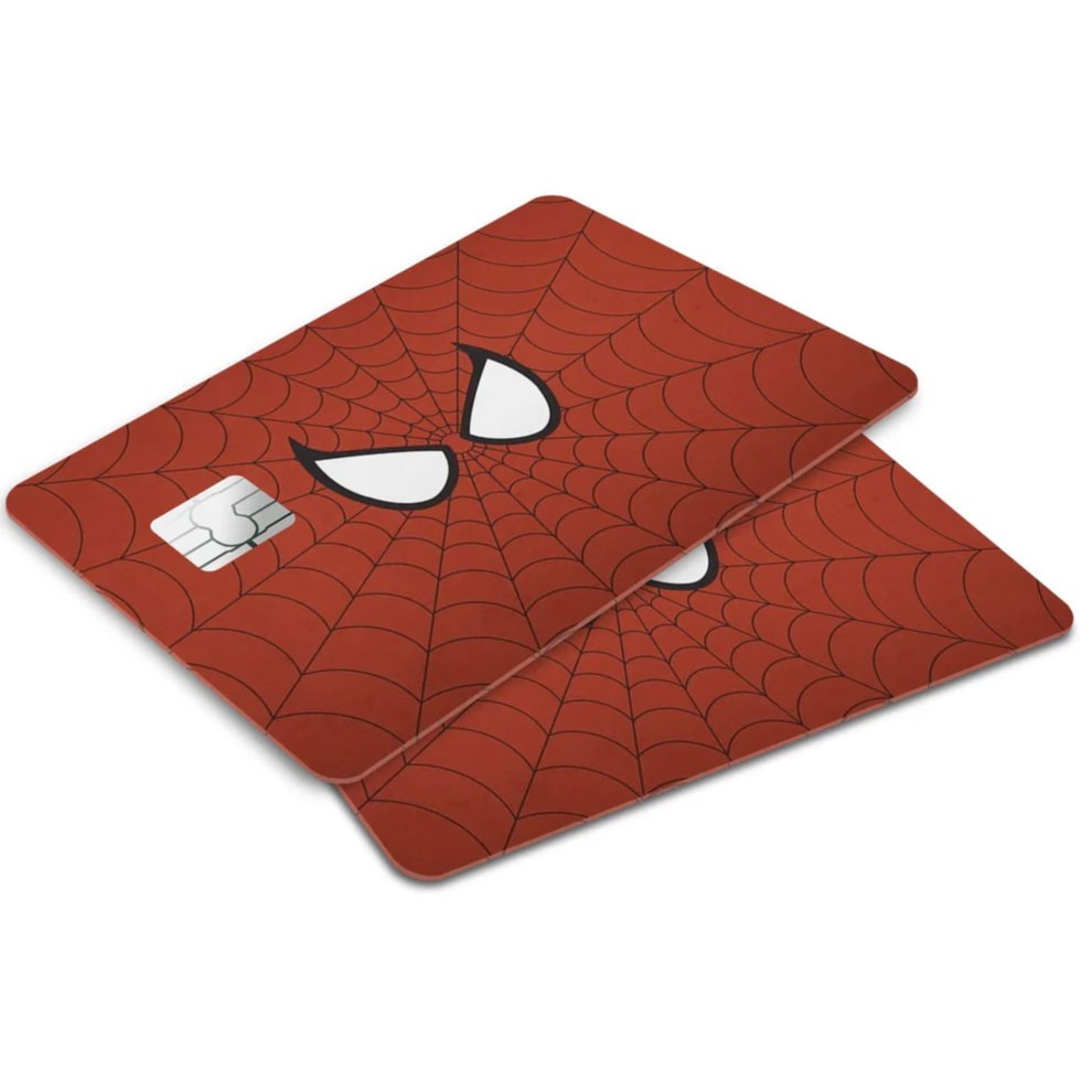 4 Pack Spiderman Face Credit Card Skin Marvel Comics Decal Sticker Set Superhero