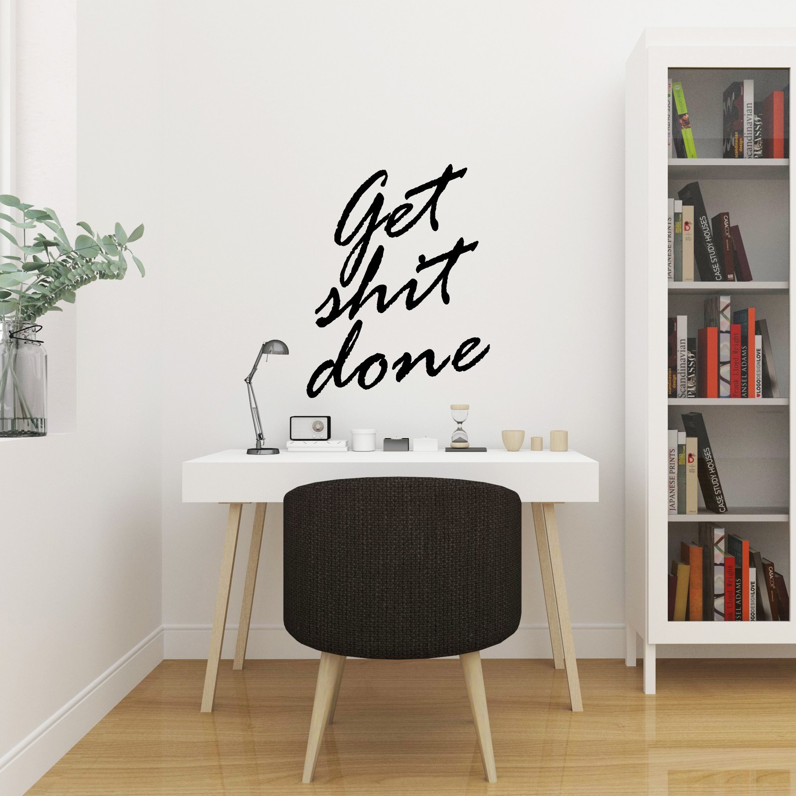 GET SH*T DONE Motivational Wall Decals Inspirational Wall Art Quote Home Decor