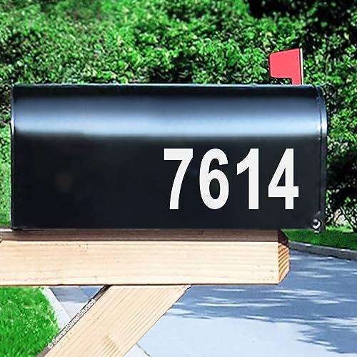 Reflective Mailbox Numbers Sticker Decal Die Cut Classic Style 2" x 5 Sets