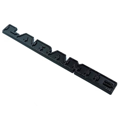 1Pc 2019 2020 Laramie Emblem 3D Badge Tailgate Rear Nameplate Sticker Black