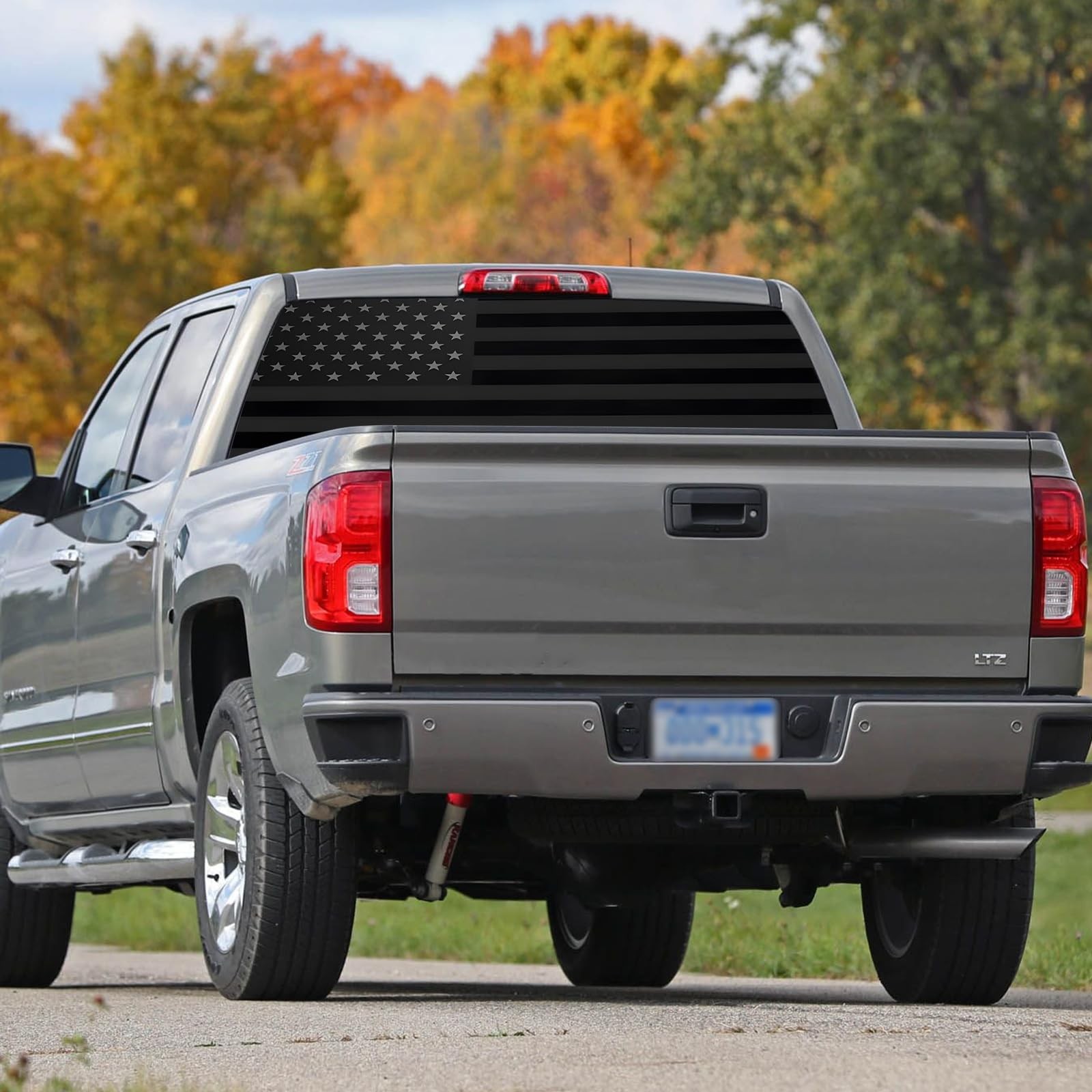 Rear Window Decals for Trucks – 65×22 in Back Window American Flag Decals Fit…