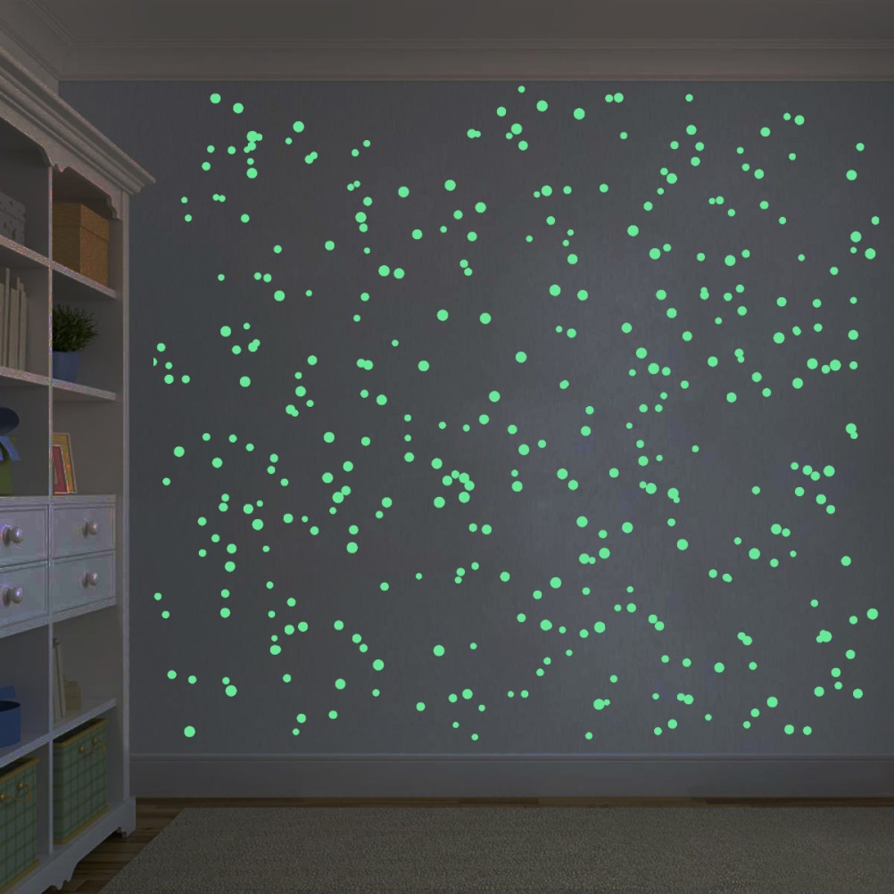 407 Pc Glow in The Dark Dots Circular Glow-in-the-dark Sticker Stickers Kids