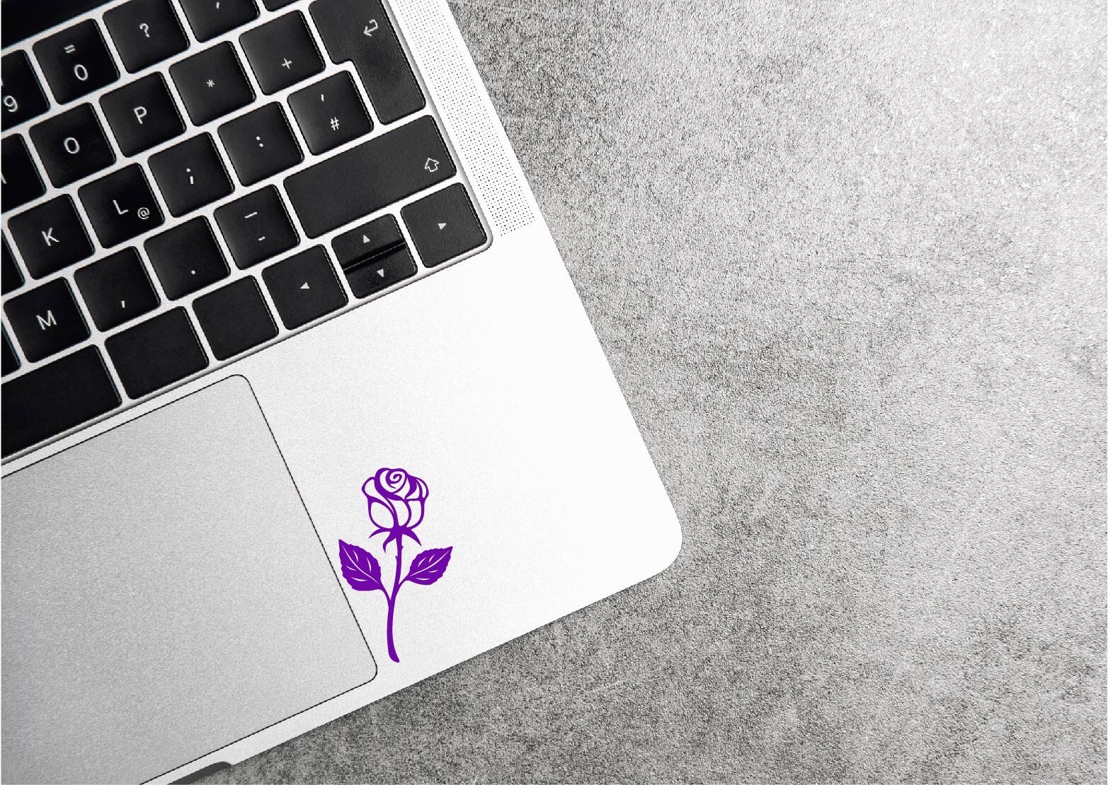 Long Stem Rose Decal Sticker Love You Petal Flower Gift Valentines Day Couple