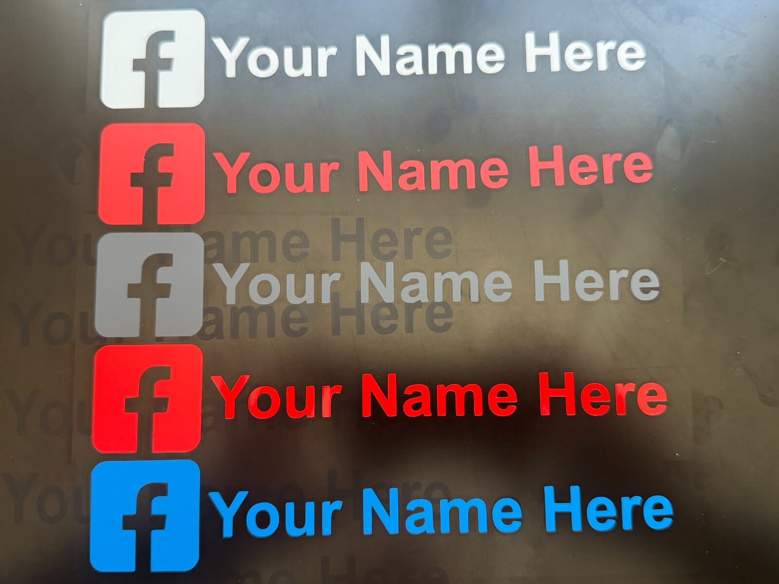 Personalized Facebook Decal / BEST PRICE / FREE SHIPPING / Color & Size Option