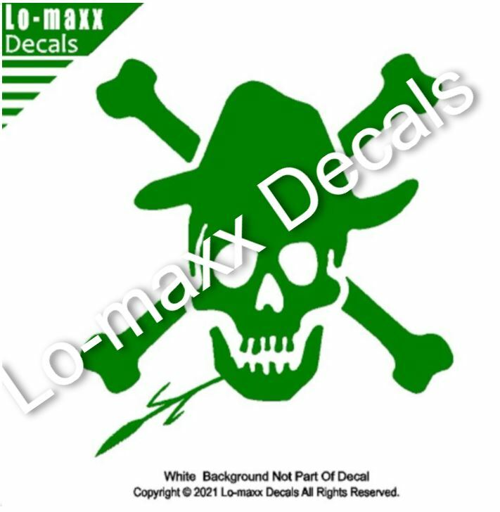 Country Boy Hillbilly Farmer Skull And Crossbones Original Die Cut Vinyl Decal