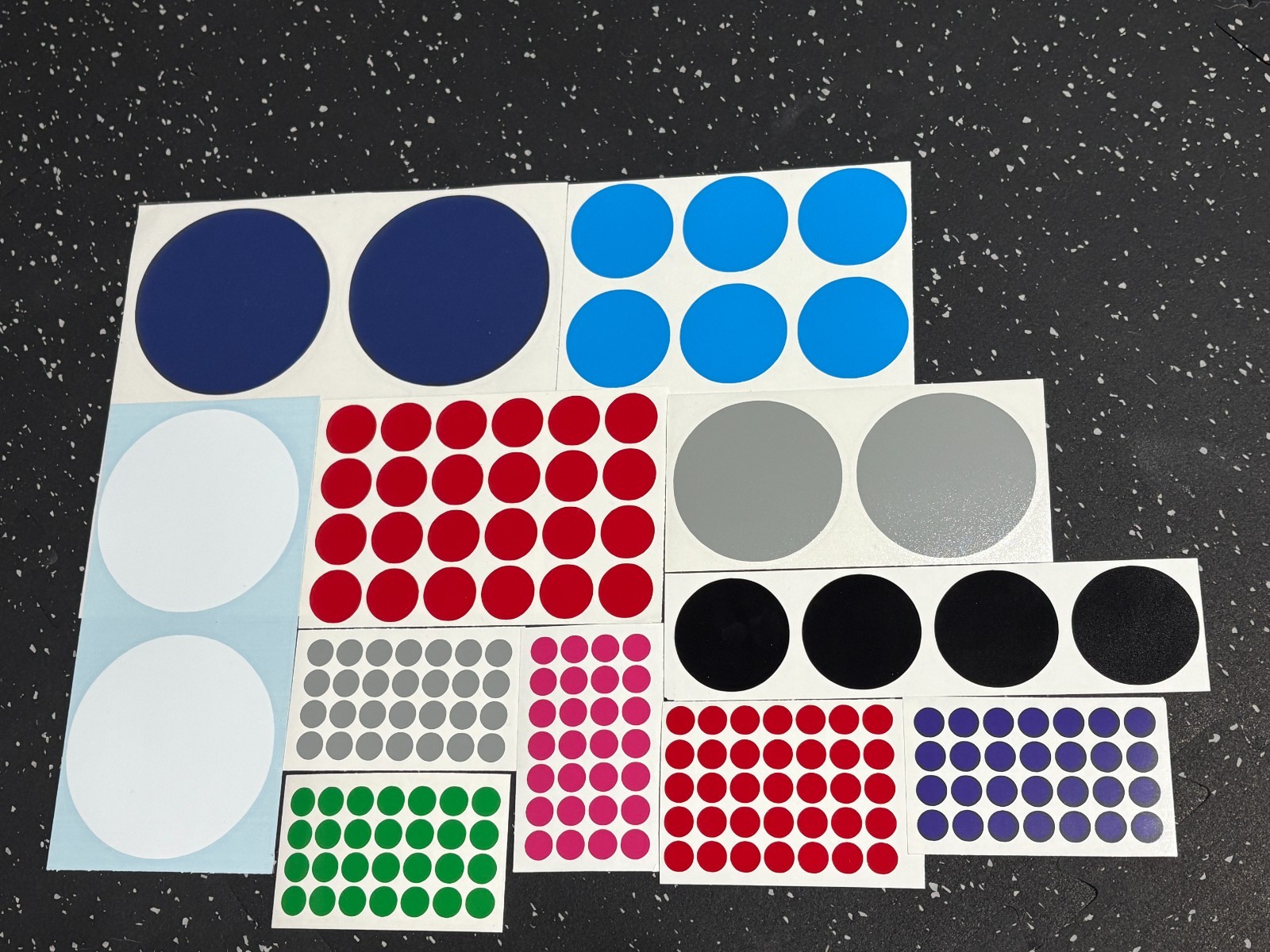 Polka Dot, Circle Marker Stickers – Permanent Outdoor Vinyl Sticker Decal