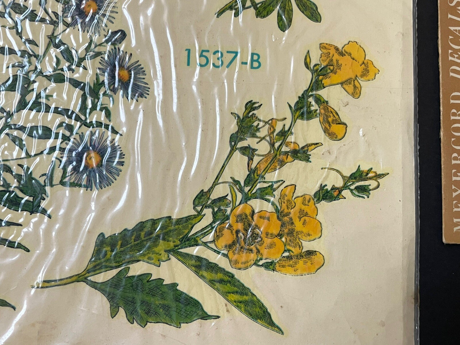 NEW Vintage MEYERCORD Decorative DECALS *FLOWERS Tulips Botanical FLORALS NOS