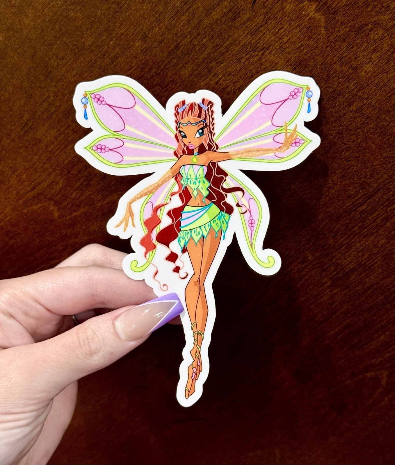 5” Jumbo Large Winx Club Aisha Layla Enchantix Fairy Vinyl Sticker