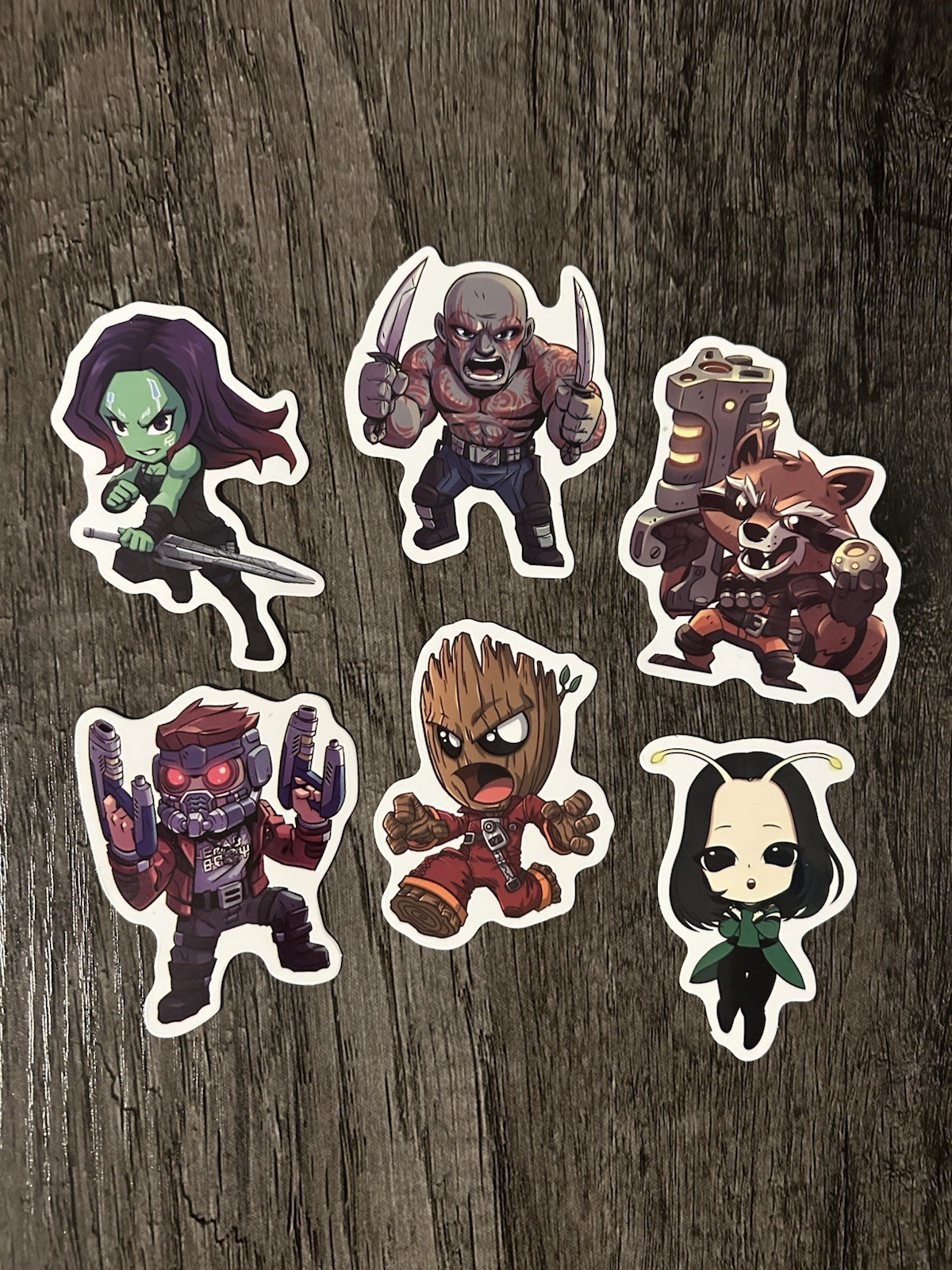 Guardians of The Galaxy Set of Marvel Waterproof Stickers Vinyl Decals New