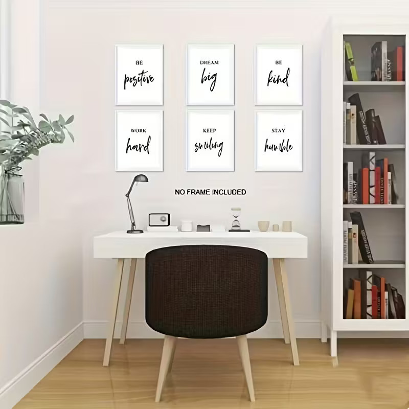 Inspirational Motivational Wall Art Quotes Sayings Home Office School Class 8×10