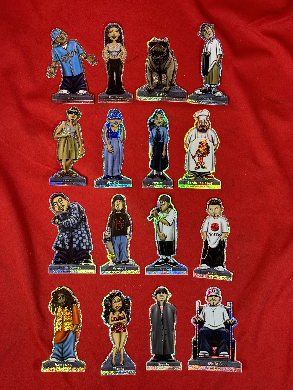 16 Vintage 2002 NOS Vending Stickers – HOMIES SERIES 2 Gonzalez Graphics