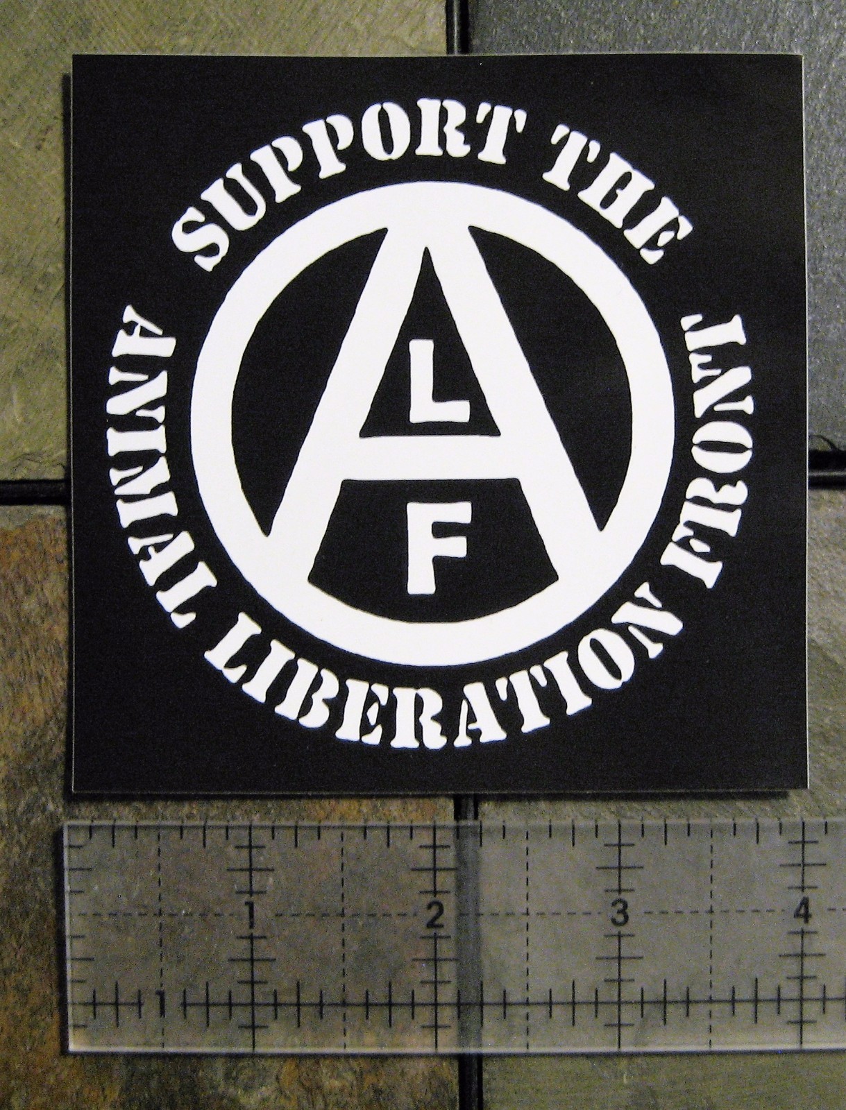 4×4" Animal Liberation Front ALF Vinyl Waterproof Sticker Rights Vegan Bumper