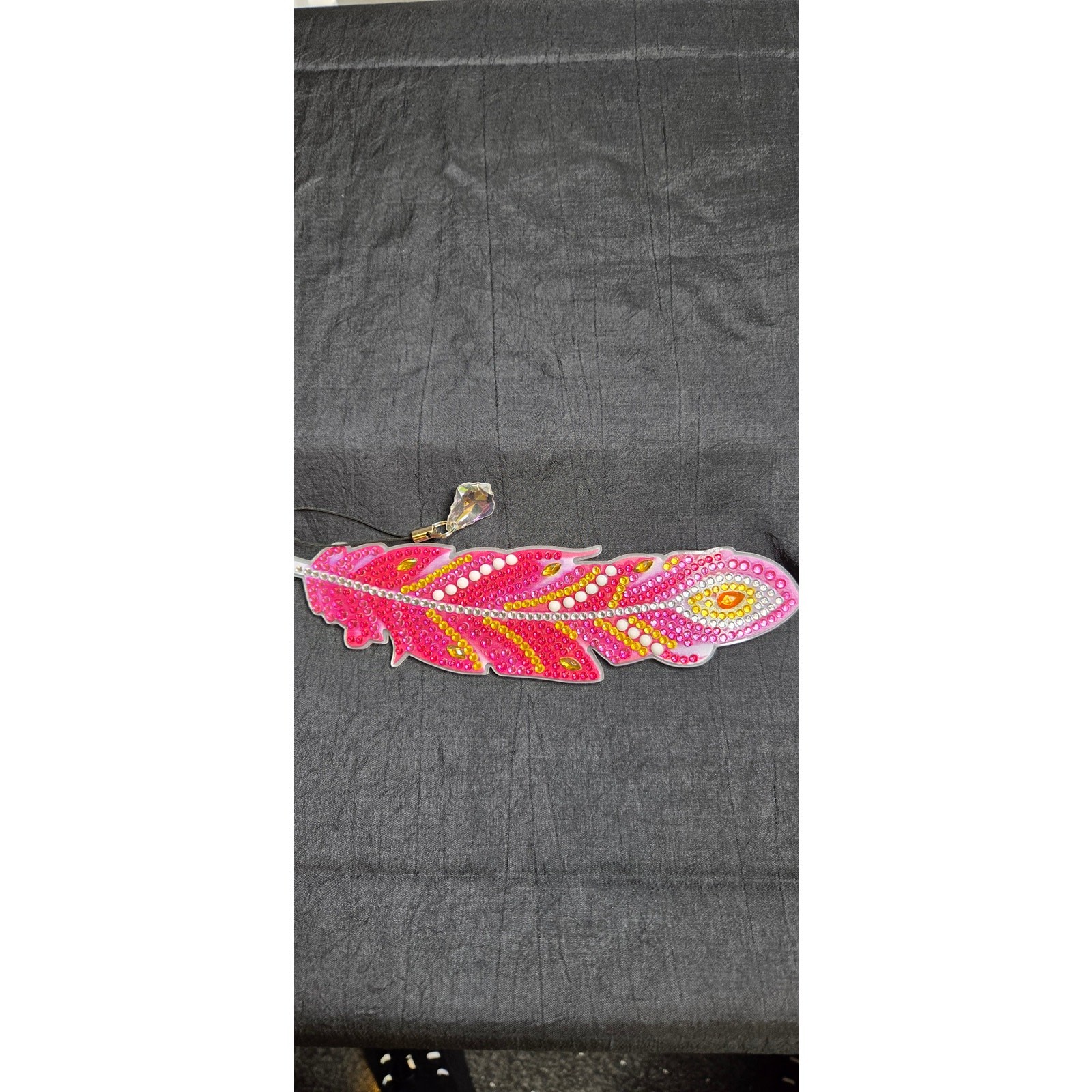 Diamond Painted Feather Bookmarks