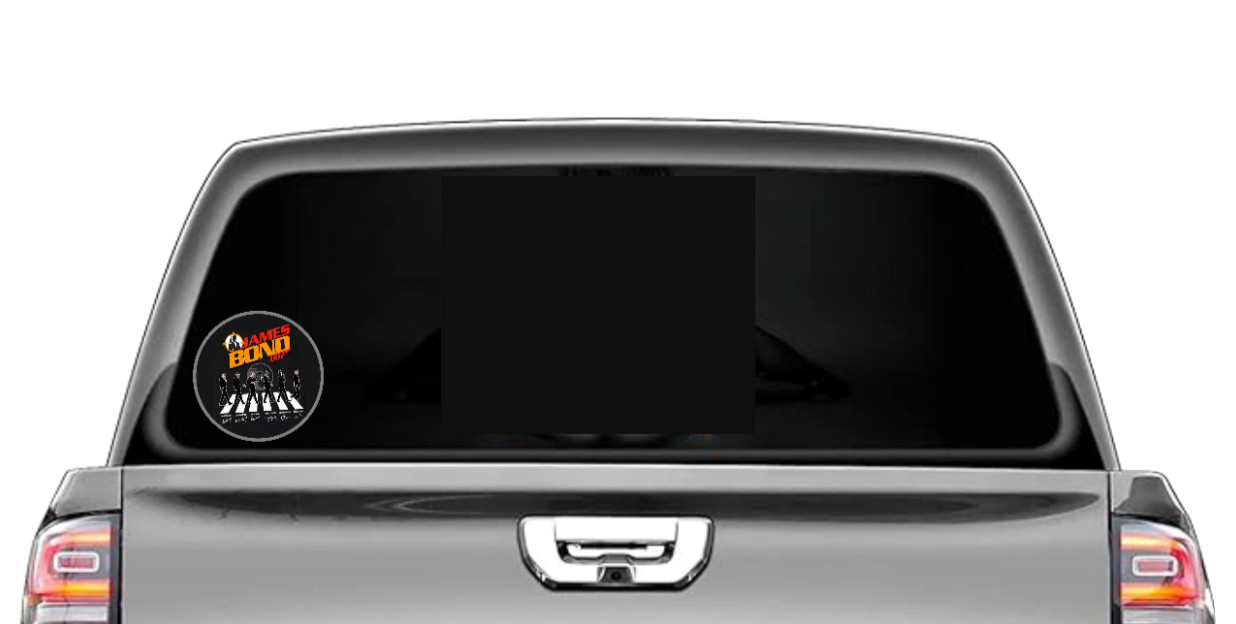 James Bond 007 (Signatures) – 4" Handmade Vinyl Decal Vehicle Laptop Cooler 26