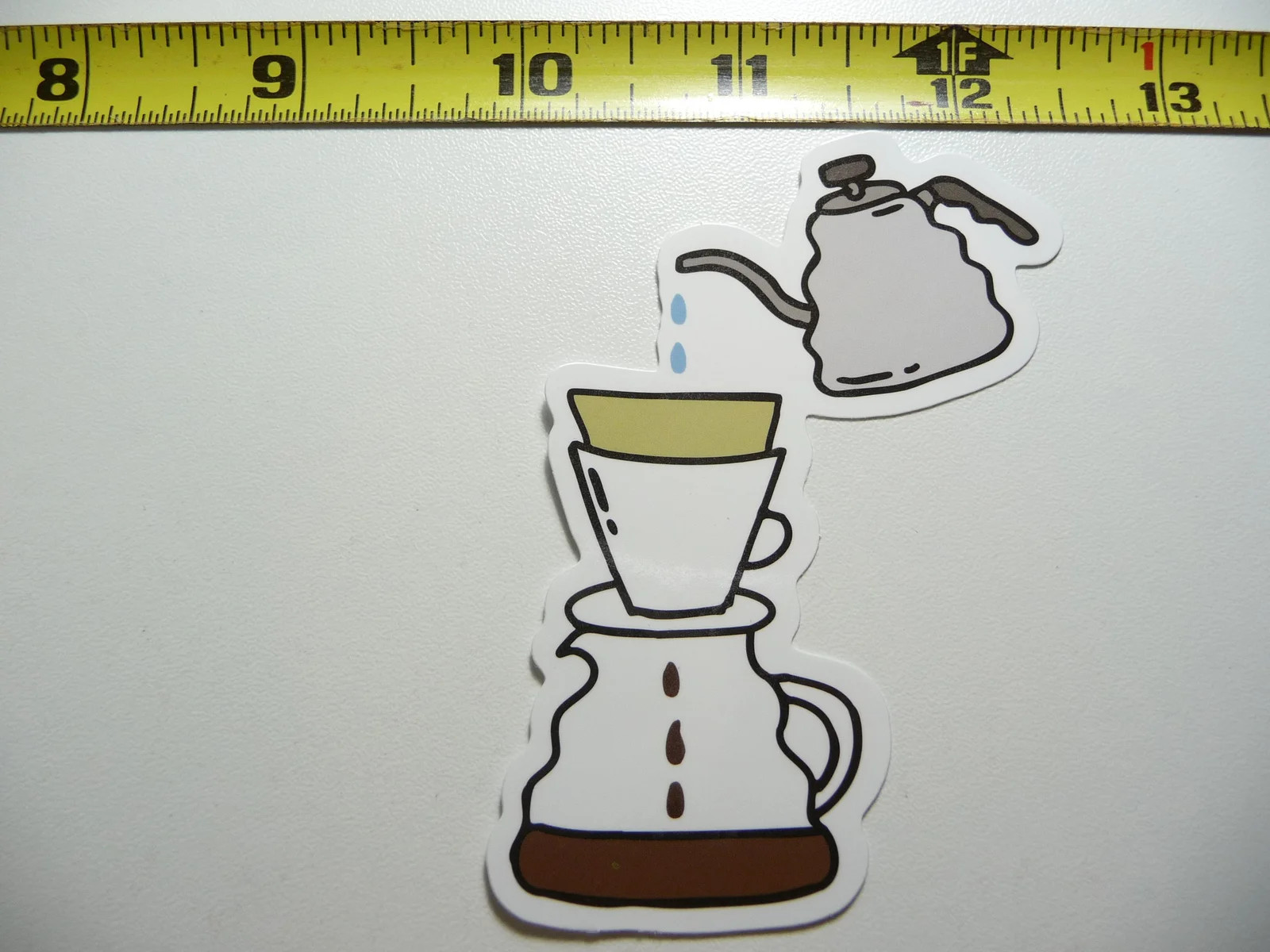 FANCY POUR OVER COFFEE SMALL STICKER DECAL BARISTA SHOP CAFFEINE CAFE