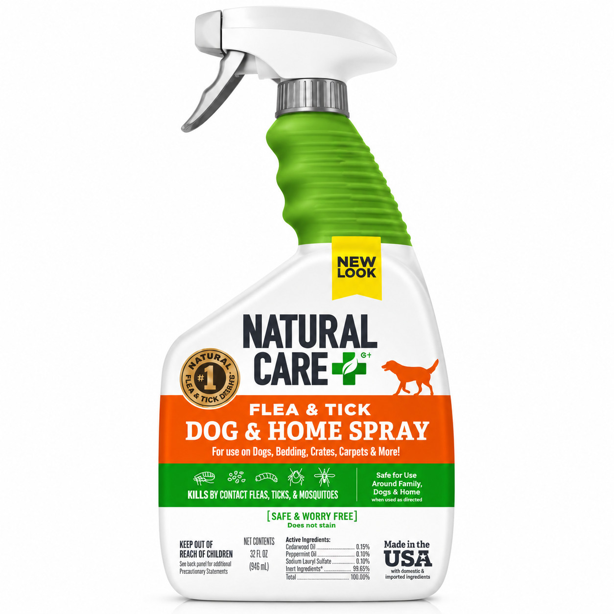 Natural Care Plus Flea & Tick Home Spray 32oz Plant Based
