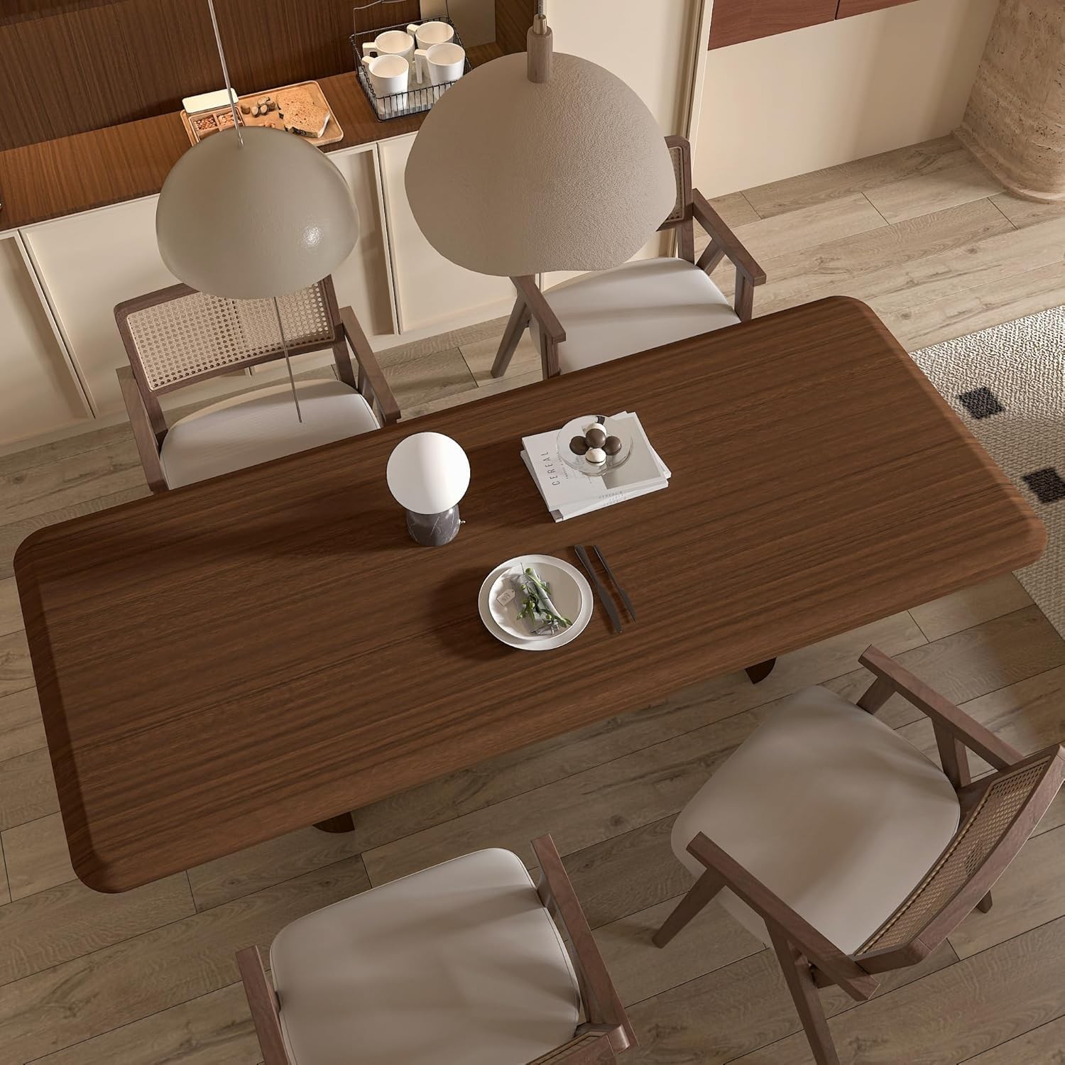 Brown Wood Grain Waterproof Peel and Stick Wallpaper Walnut Look Furniture St…