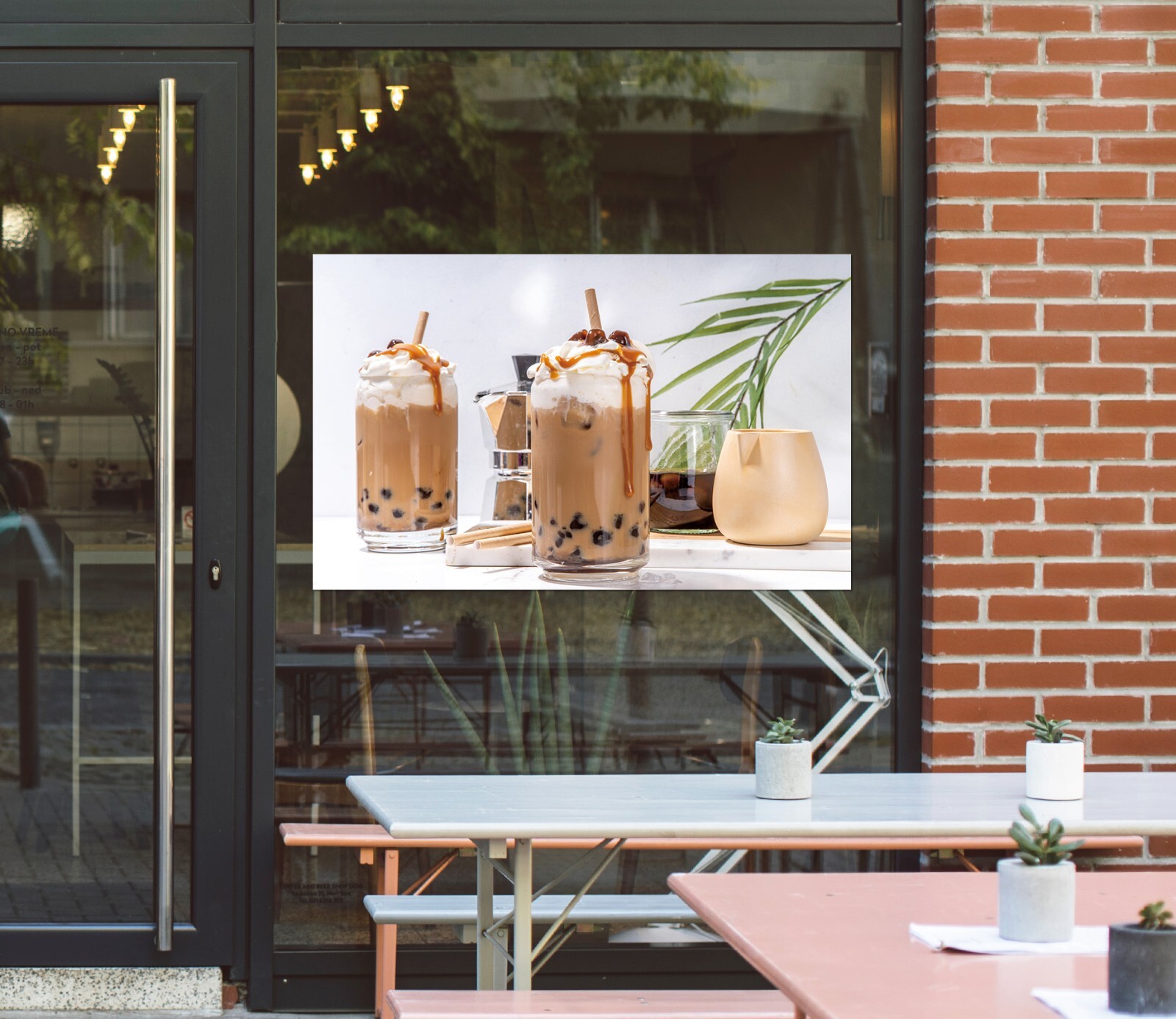 3D Bubble Tea A451 Pearl Tea Shop Window Stickers Vinyl Wallpaper Murals Amy