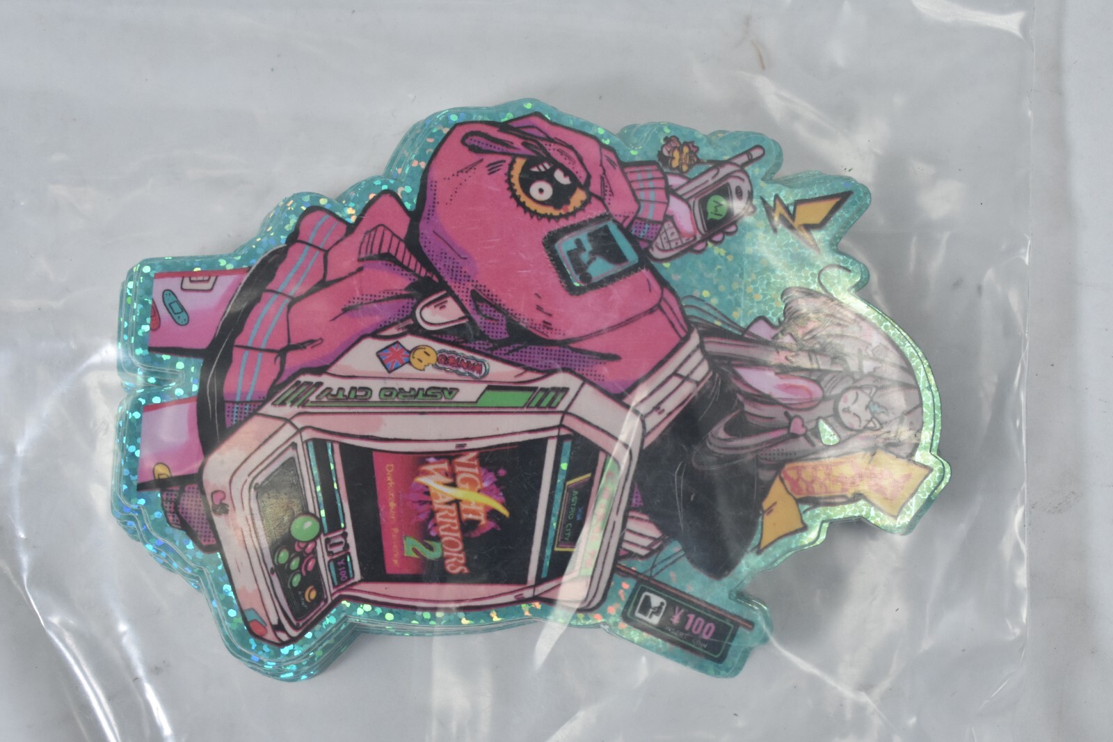 StickerApp 100 Piece Die Cut Stickers 5-1/8" x 3-1/2" Vinyl Night Warriors 2