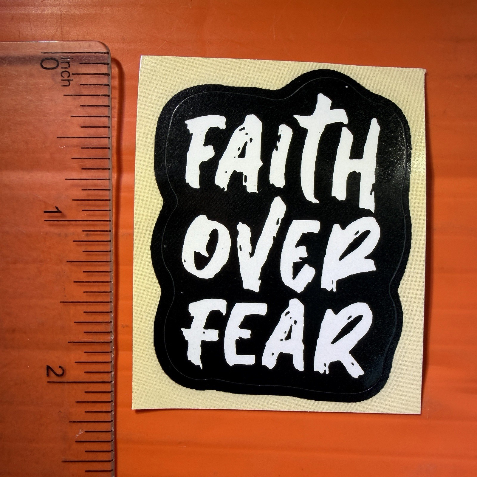 Faith Over Fear Sticker Inspirational