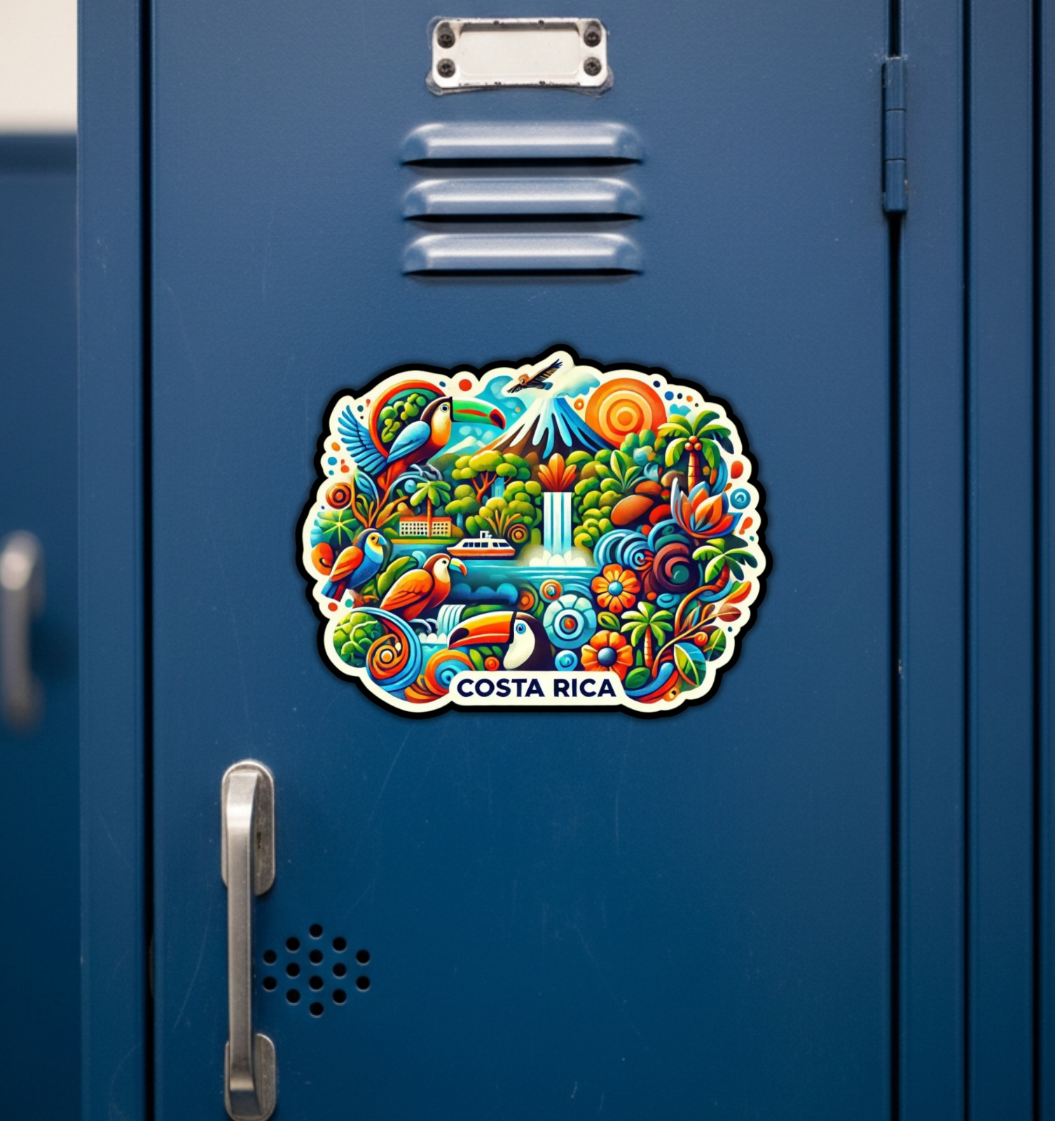 Costa Rica Fridge Magnet or Laptop Sticker