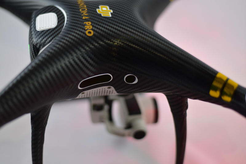 DJI Phantom 4 PRO / 4 COMPLETE Body Wrap Kit 3M Scotchprint USA – Carbon Fiber