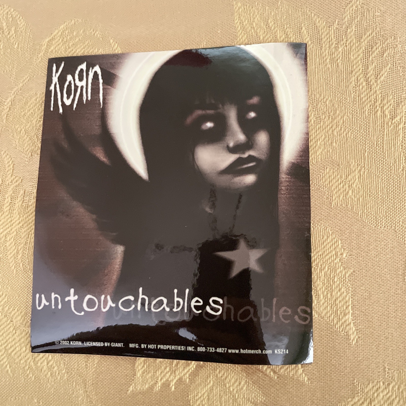 NEW Lot Of 3 KORN “UNTOUCHABLES” STICKERS 2002 VINTAGE OOP RARE COLLECTIBLE