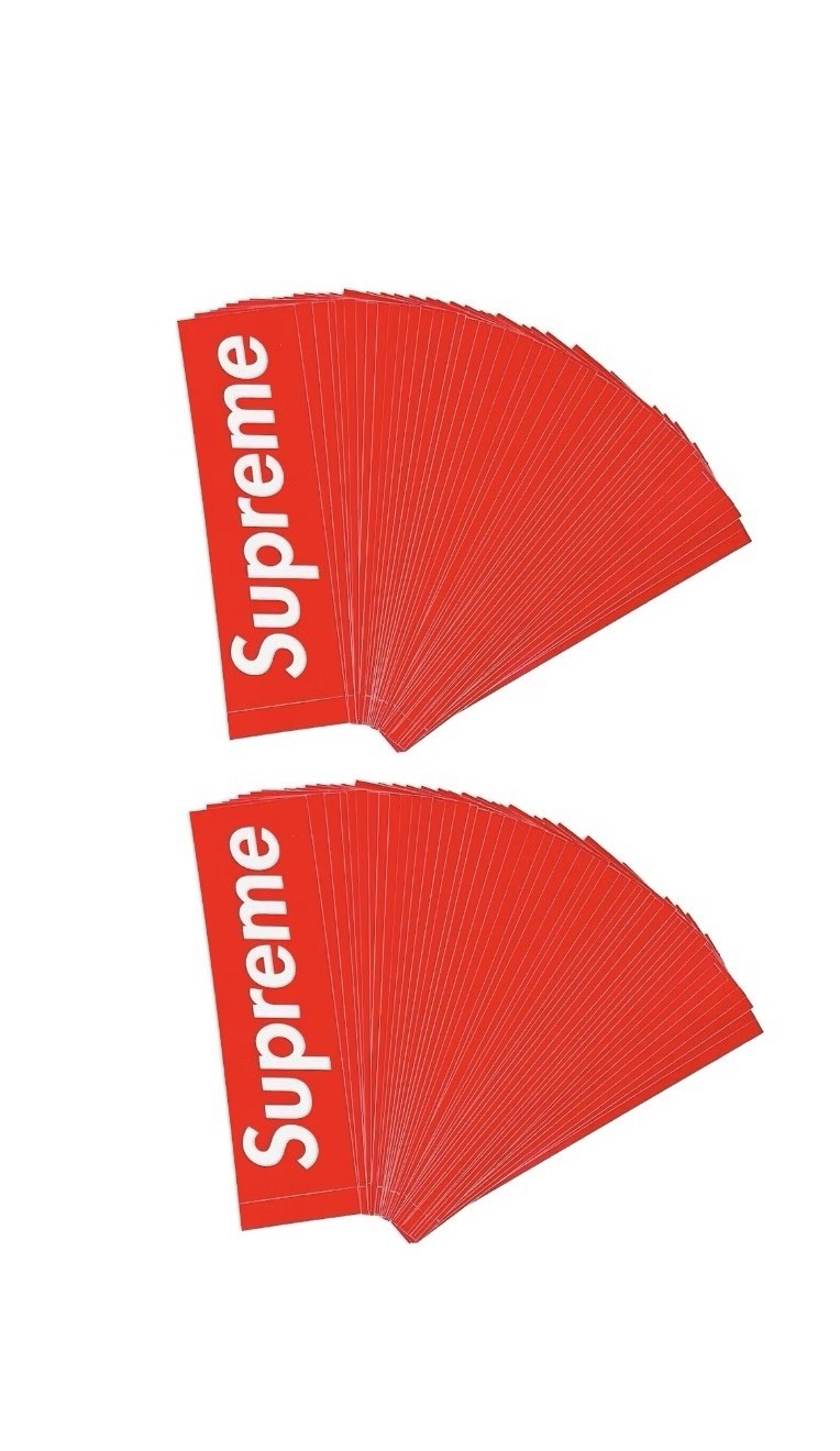 Supreme Red Bogo Stickers (lot of 25)