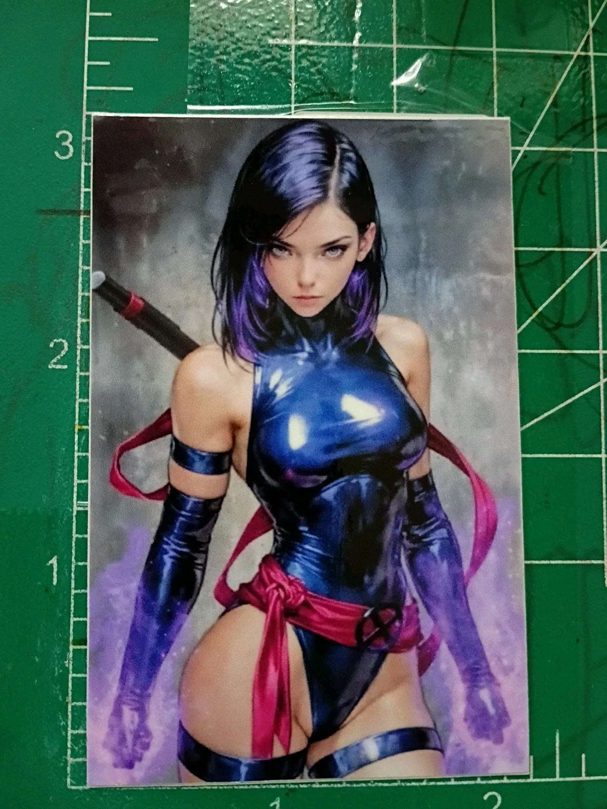 X-MEN'S: PSYLOCKE X VYNIL X HIGH GLOSS X STICKER X 3X2 INCHES STICKER X XMEN