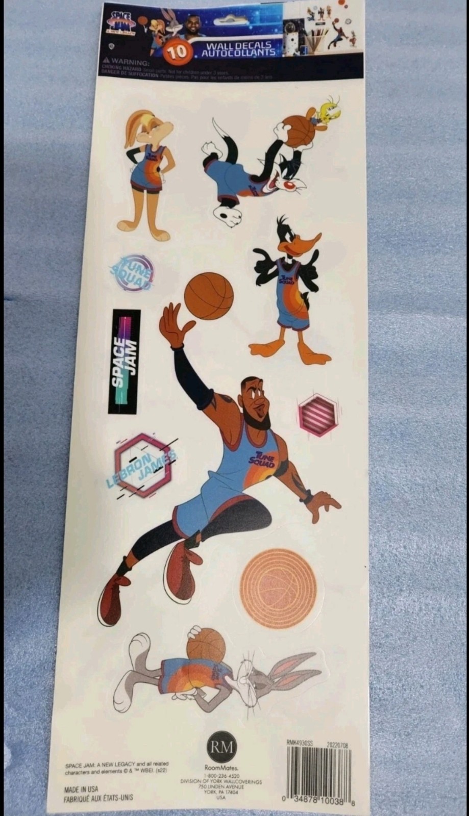 10 wall decals autocollants SPACE JAM A NEW LEGACY