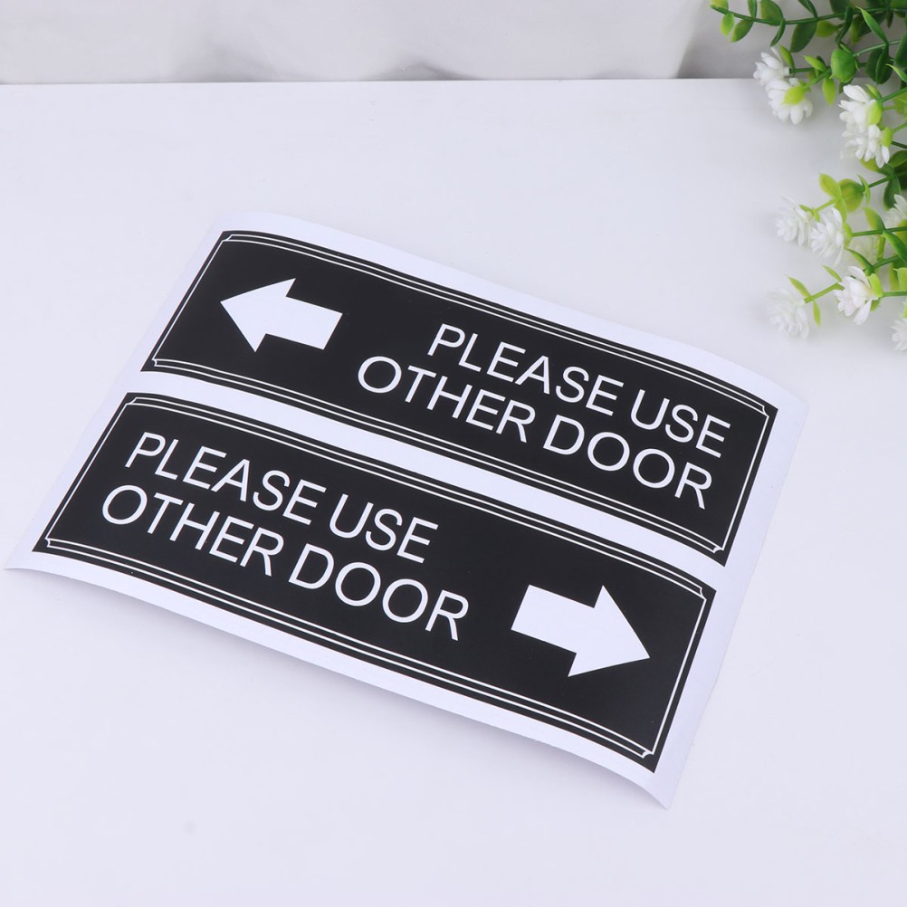 6Pcs Door Decor Please Use Other Door Stickers for Waterproof Indoor Use