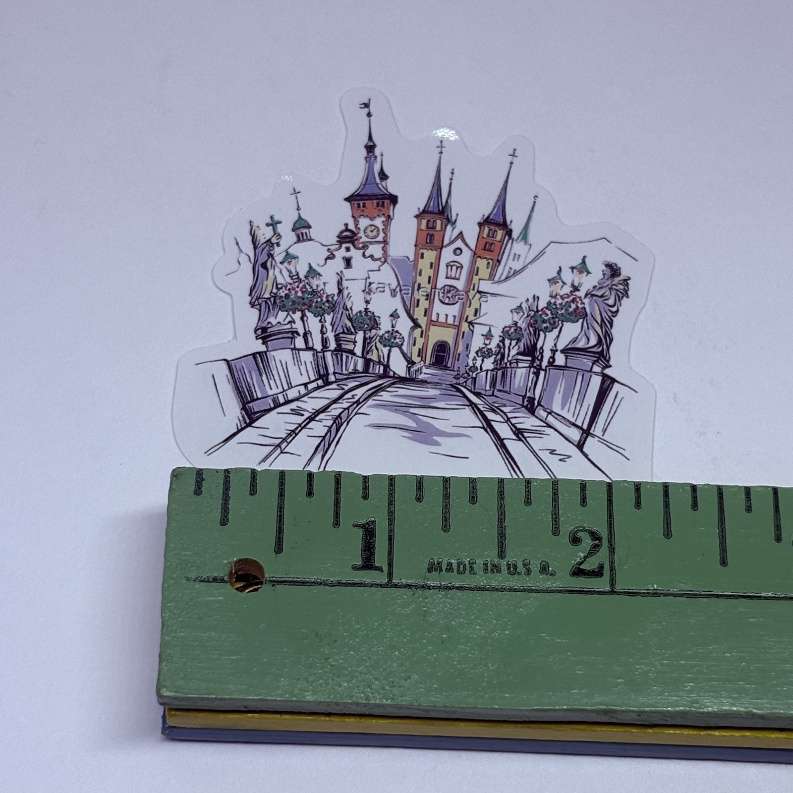 Wurzburg Germany Sticker Old Main Bridge Art Decal Vinyl Country Souvenir Tc9