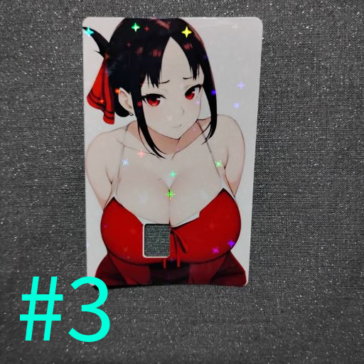 Holographic Sexy Anime Waifu Credit Debit Waterproof Card Skin Sticker Wrap 01